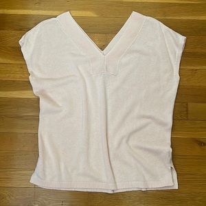 Lightweight knit double V sweater